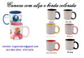 Caneca com alça e interior colorido Cód.: 20570